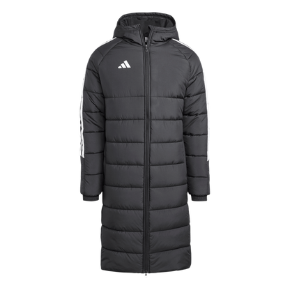 ADIDAS Tiro 24 Long Mantel Herren (black/white) - Front View