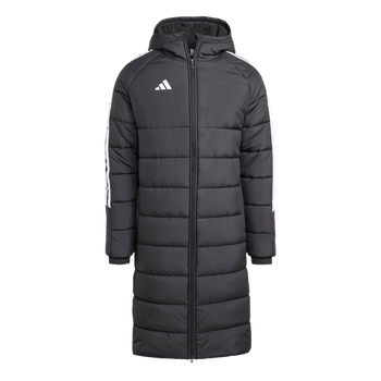 ADIDAS Tiro 24 Long Mantel Herren (black/white) - Front Center View