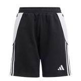 ADIDAS Tiro 24 Kids Sweat Shorts (black/white) - Front View
