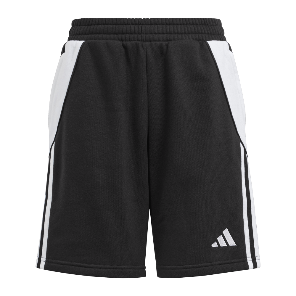 ADIDAS Tiro 24 Kids Sweat Shorts (black/white) - Front View