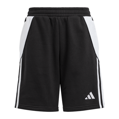 ADIDAS Tiro 24 Kids Sweat Shorts (black/white) - Front View