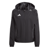 ADIDAS Tiro 24 Competition All-Weather Jacke Damen (black/team dark grey) - Front View