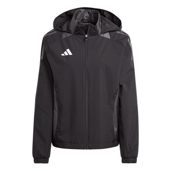 ADIDAS Tiro 24 Competition All-Weather Jacke Damen (black/team dark grey) - Front View