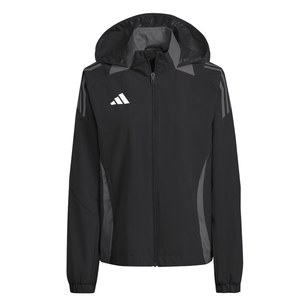 ADIDAS Tiro 24 Competition All-Weather Jacke Damen (black/team dark grey) - Front View