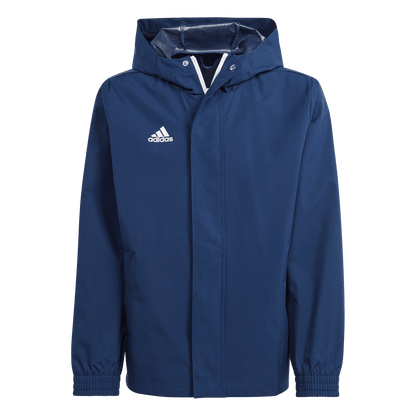 ADIDAS Entrada 22 All-Weather Jacke Kind (team navy blue 2) - Front View