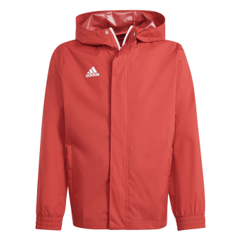 ADIDAS Entrada 22 All-Weather Jacke Kind (team power red 2) - Front View
