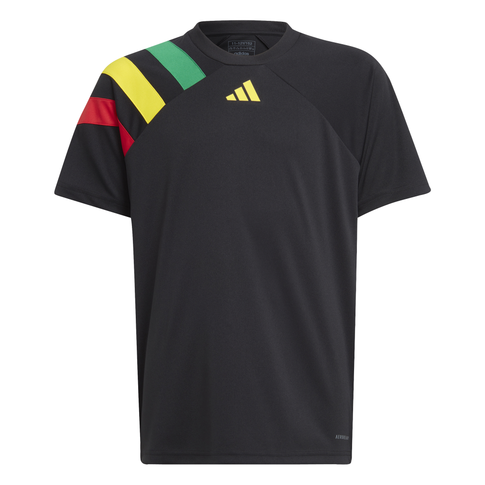 ADIDAS Fortore 23 Trikot Kind (black/team green/team yellow/team colleg red) - Front View