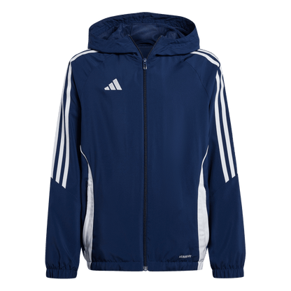 ADIDAS Tiro 24 Kids Windbreaker (team navy blue 2/white) - Front View