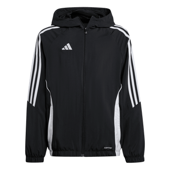 ADIDAS Tiro 24 Kids Windbreaker (black/white) - Front View
