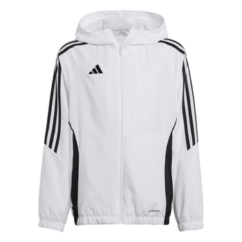 ADIDAS Tiro 24 Kids Windbreaker (white/black) - Front View