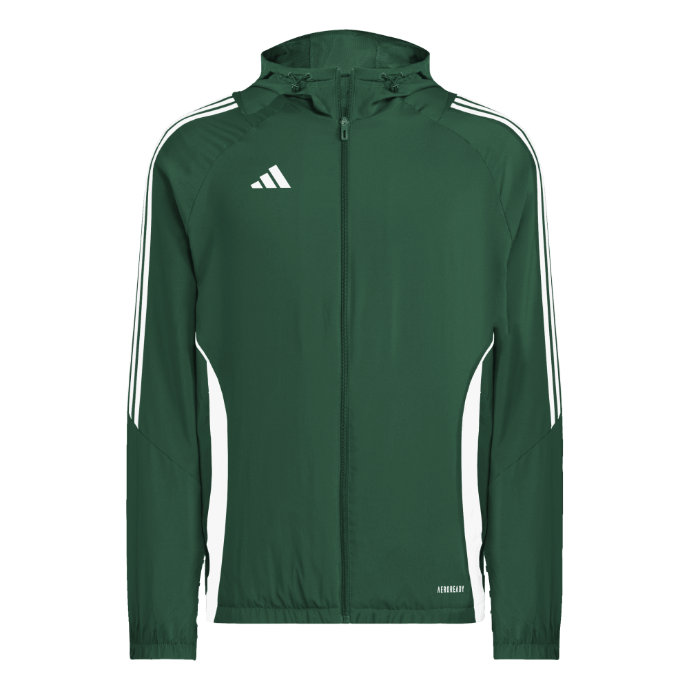 ADIDAS Tiro 24 Windbreaker Herren (team dark green/white) - Front View