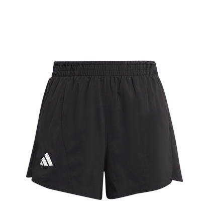 ADIDAS Team Split Kids Shorts (black/white) - Front View