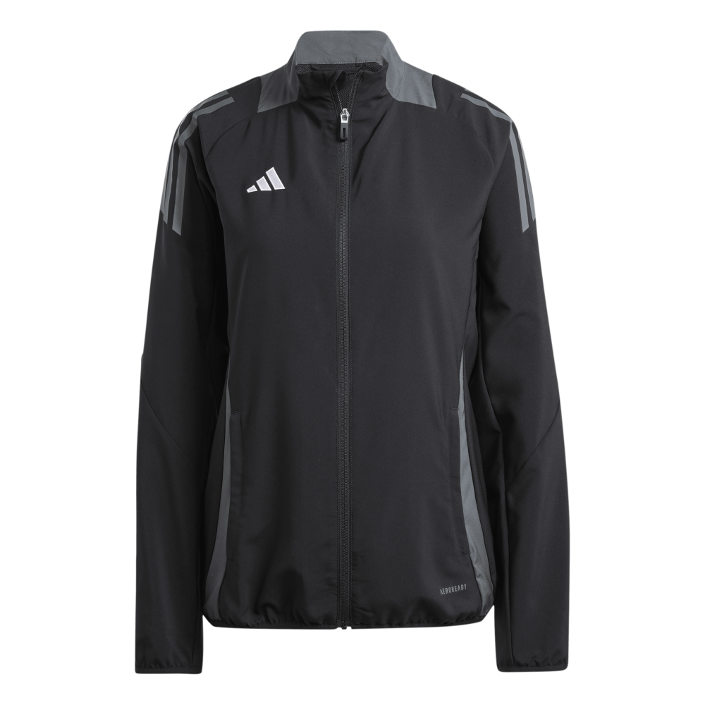 ADIDAS Tiro 24 Competition Präsentationsjacke Damen (black/TEAM DARK GREY) - Front View