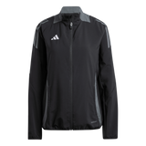 ADIDAS Tiro 24 Competition Präsentationsjacke Damen (black/TEAM DARK GREY) - Front View