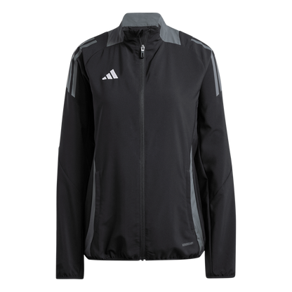 ADIDAS Tiro 24 Competition Präsentationsjacke Damen (black/TEAM DARK GREY) - Front View