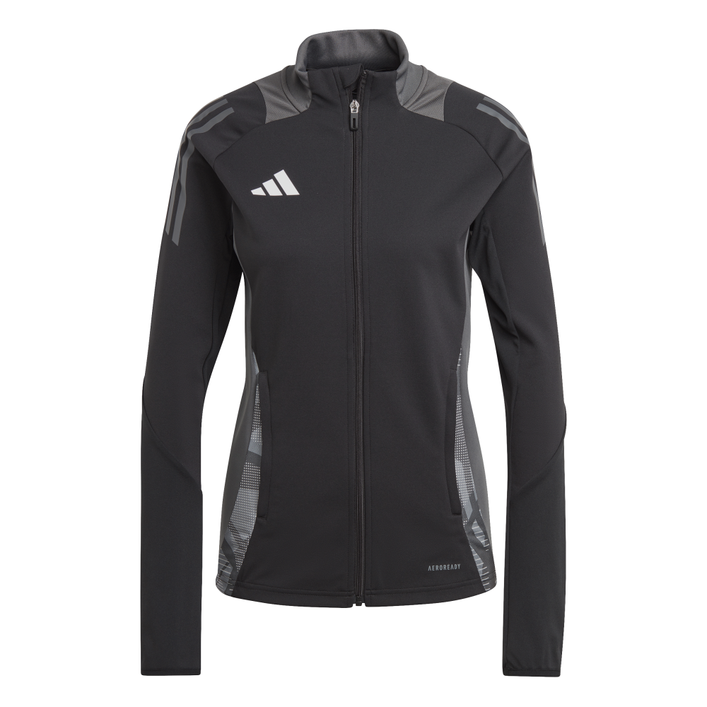 ADIDAS Tiro 24 Competition Trainingsjacke Damen (black/team dark grey) - Front View