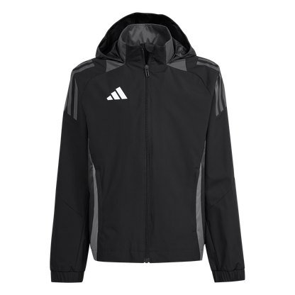 ADIDAS Tiro 24 Competition All-Weather Kids Jacke (black/team dark grey) - Front View