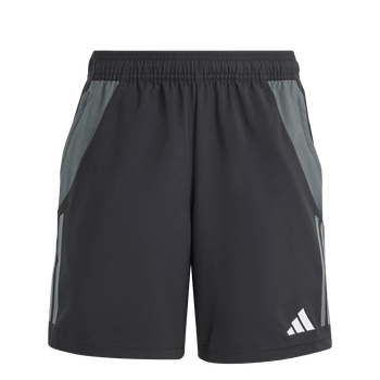 ADIDAS Tiro 24 Competition Downtime Kids Shorts (black/team dark grey) - Front View