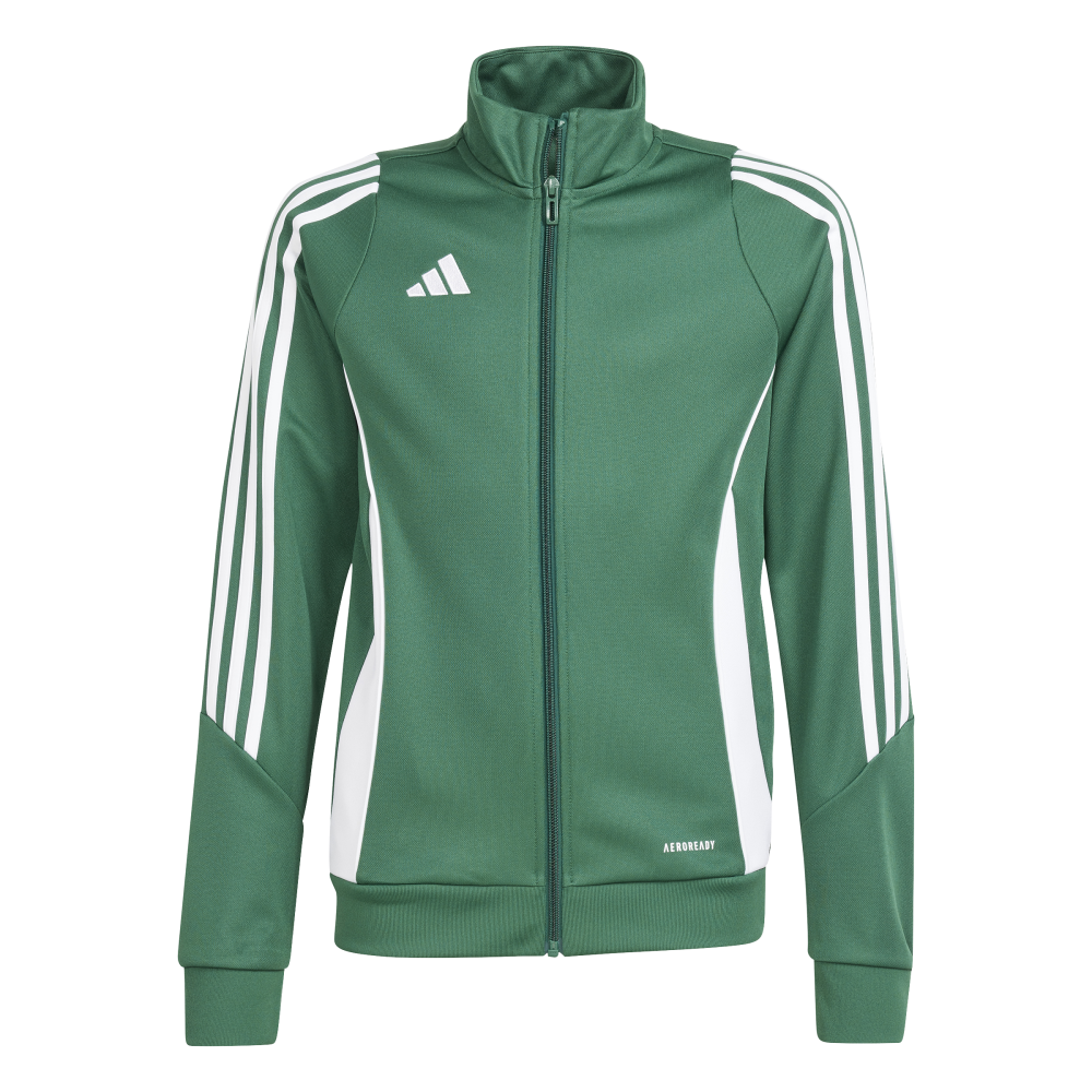 ADIDAS Tiro 24 Kids Trainingsjacke (team dark green/white) - Front Center View