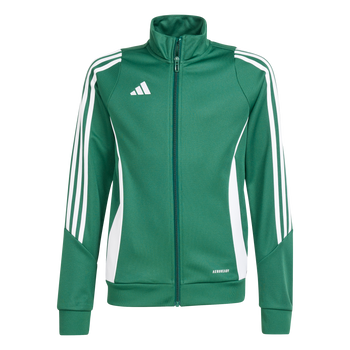ADIDAS Tiro 24 Kids Trainingsjacke (team dark green/white) - Front Center View