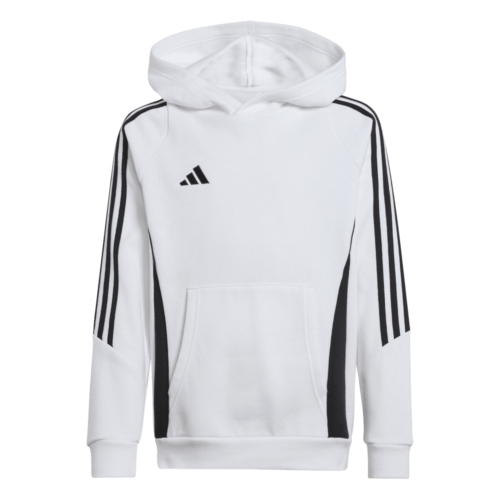 ADIDAS Tiro 24 Kids Sweat Hoodie (white/black) - Front View