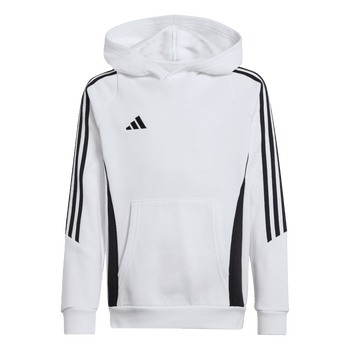 ADIDAS Tiro 24 Kids Sweat Hoodie (white/black) - Front View