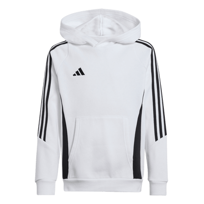 ADIDAS Tiro 24 Kids Sweat Hoodie (white/black) - Front Center View