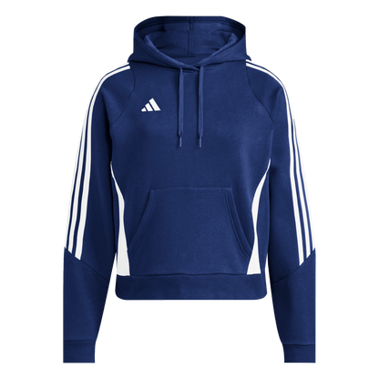 ADIDAS Tiro 24 Sweat Hoodie Damen (team navy blue 2/white) - Front View