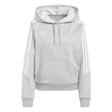 ADIDAS Tiro 24 Sweat Hoodie Damen (medium grey heather/white) - Front View