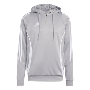 ADIDAS Tiro 24 Training Hoodie Herren (team mid grey/white) - Front View