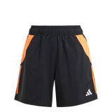 ADIDAS Tiro 24 Competition Downtime Shorts Damen (black/app solar red) - Front View