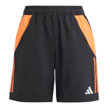 ADIDAS Tiro 24 Competition Downtime Kids Shorts (black/app solar red) - Front Center View