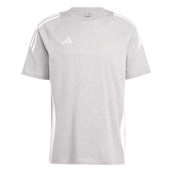 ADIDAS Tiro 24 Sweat T-Shirt Herren (medium grey heather/white) - Front Center View