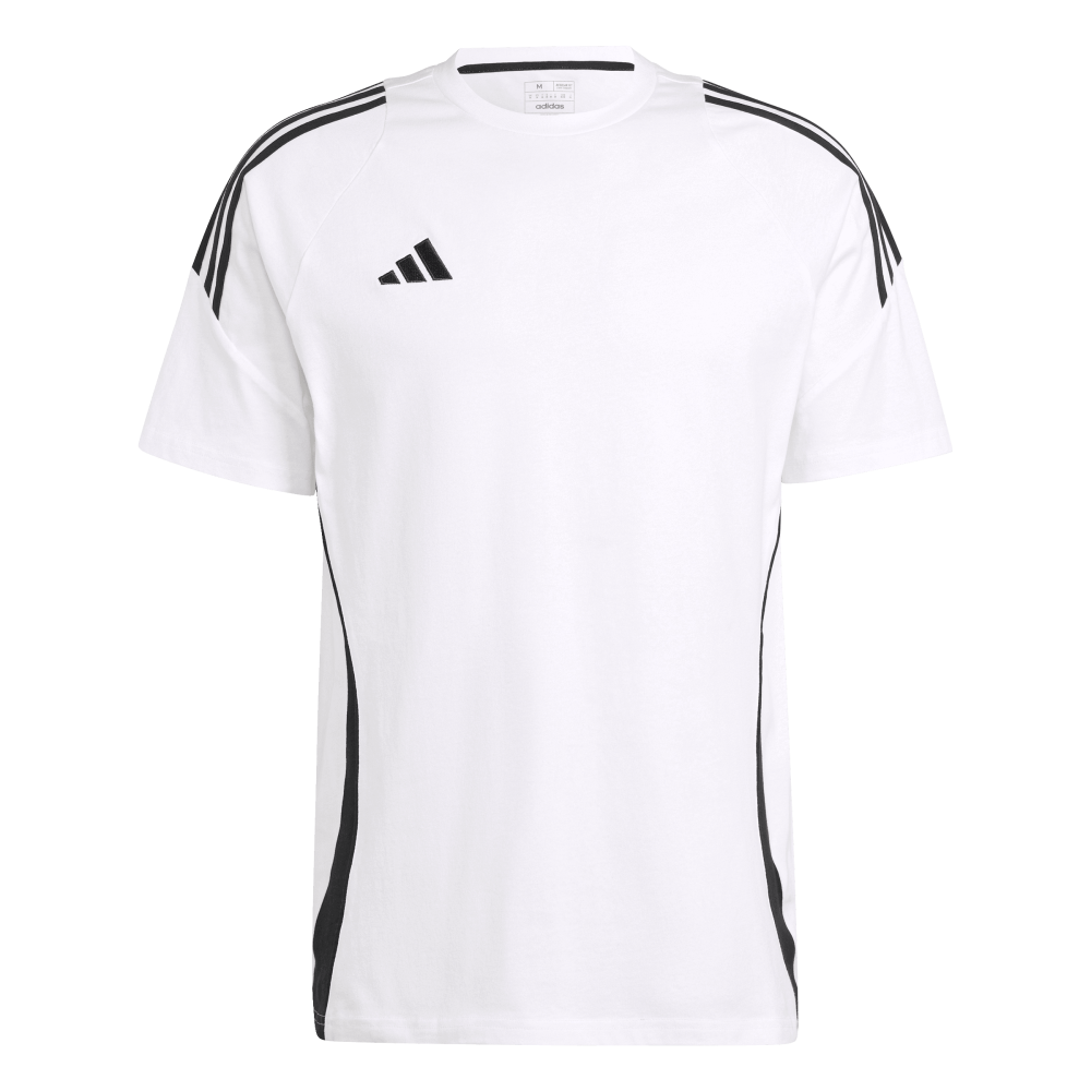 ADIDAS Tiro 24 Sweat T-Shirt Herren (white/black) - Front Center View