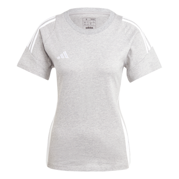 ADIDAS Tiro 24 Sweat T-Shirt Damen (medium grey heather/white) - Front Center View