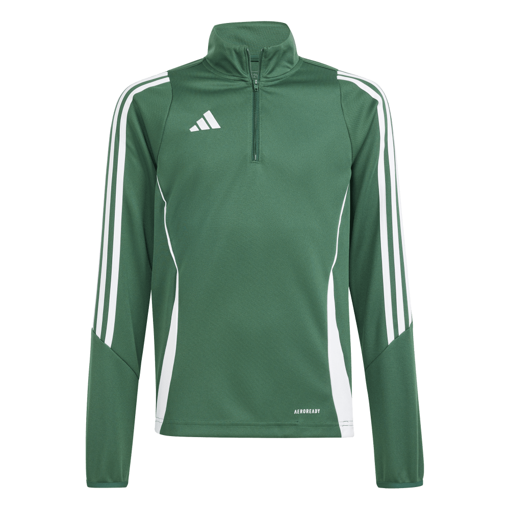 ADIDAS Tiro 24 Kids Trainingsoberteil (team dark green/white) - Front View