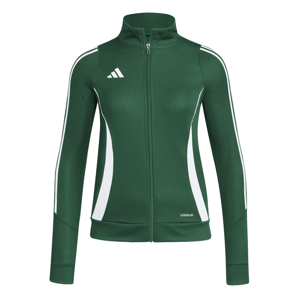 ADIDAS Tiro 24 Trainingsjacke Damen (team dark green/white) - Front View