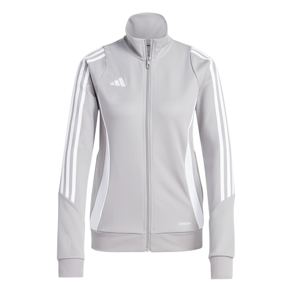 ADIDAS Tiro 24 Trainingsjacke Damen (team mid grey/white) - Front View