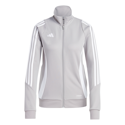 ADIDAS Tiro 24 Trainingsjacke Damen (team mid grey/white) - Front View