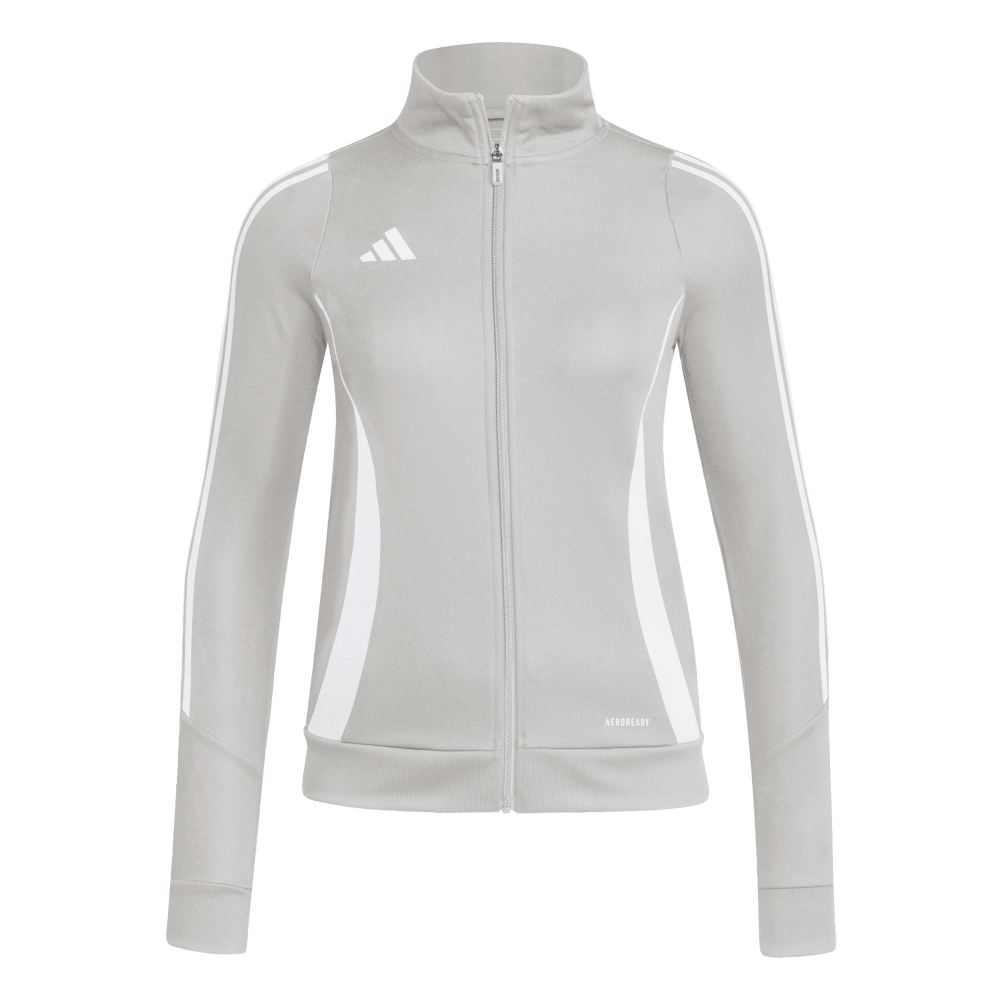 ADIDAS Tiro 24 Trainingsjacke Damen (team mid grey/white) - Front View