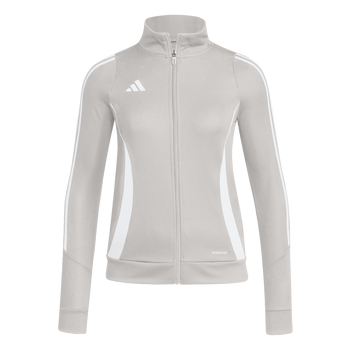 ADIDAS Tiro 24 Trainingsjacke Damen (team mid grey/white) - Front View