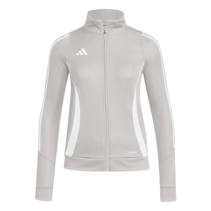 ADIDAS Tiro 24 Trainingsjacke Damen (team mid grey/white) - Front View