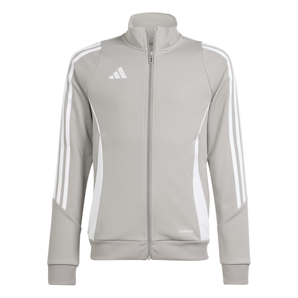ADIDAS Tiro 24 Kids Trainingsjacke (team mid grey/white) - Front View