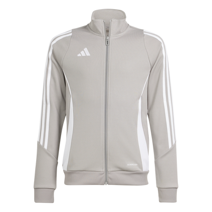 ADIDAS Tiro 24 Kids Trainingsjacke (team mid grey/white) - Front View