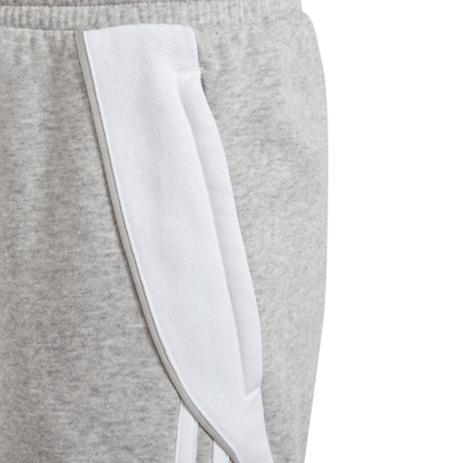 ADIDAS Tiro 24 Kids Sweat Shorts (medium grey heather/white) - Detail View 2