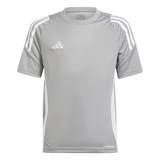 ADIDAS Tiro 24 Kids Trikot (team mid grey/white) - Front View