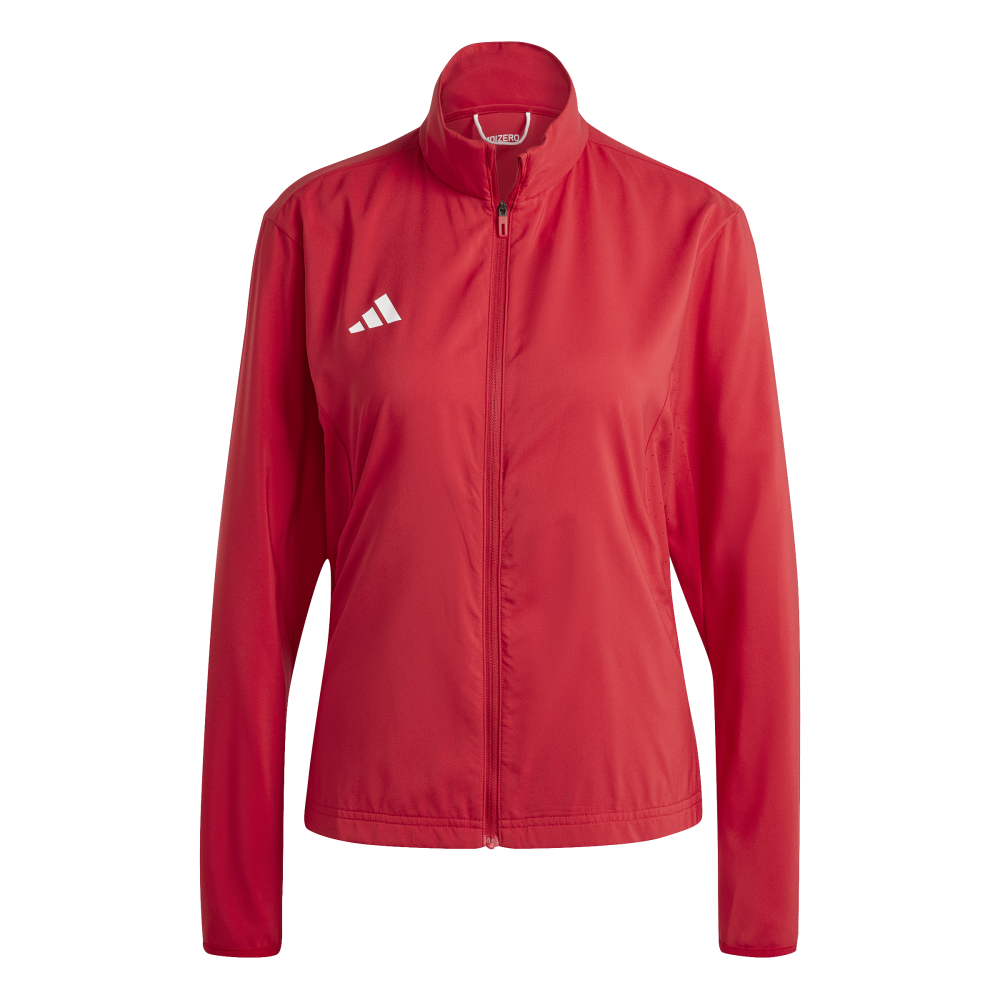 ADIDAS Adizero Essentials Laufjacke Damen (team power red 2) - Front View