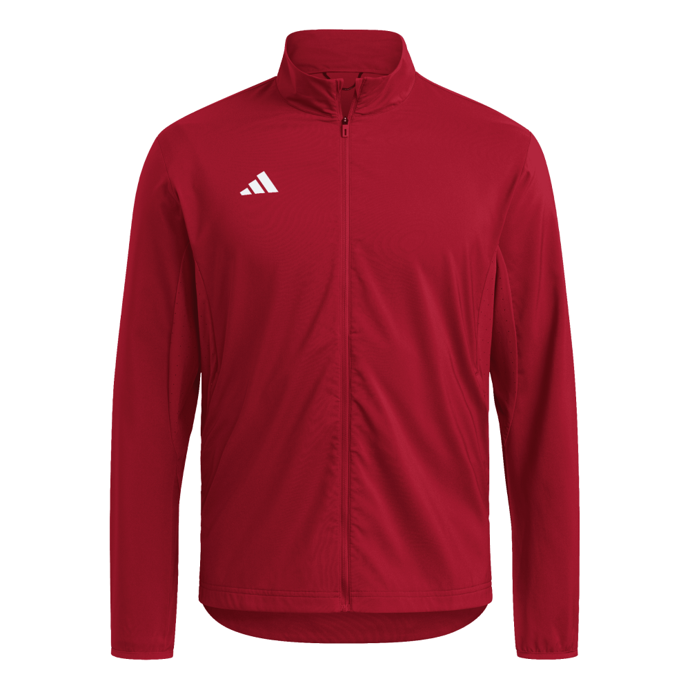 ADIDAS Adizero Essentials Laufjacke Herren (team power red 2) - Front View