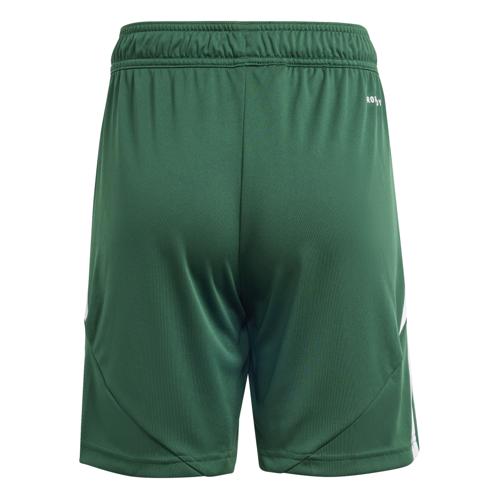 ADIDAS Tiro 24 Kids Shorts (team dark green/white) - Back Center View