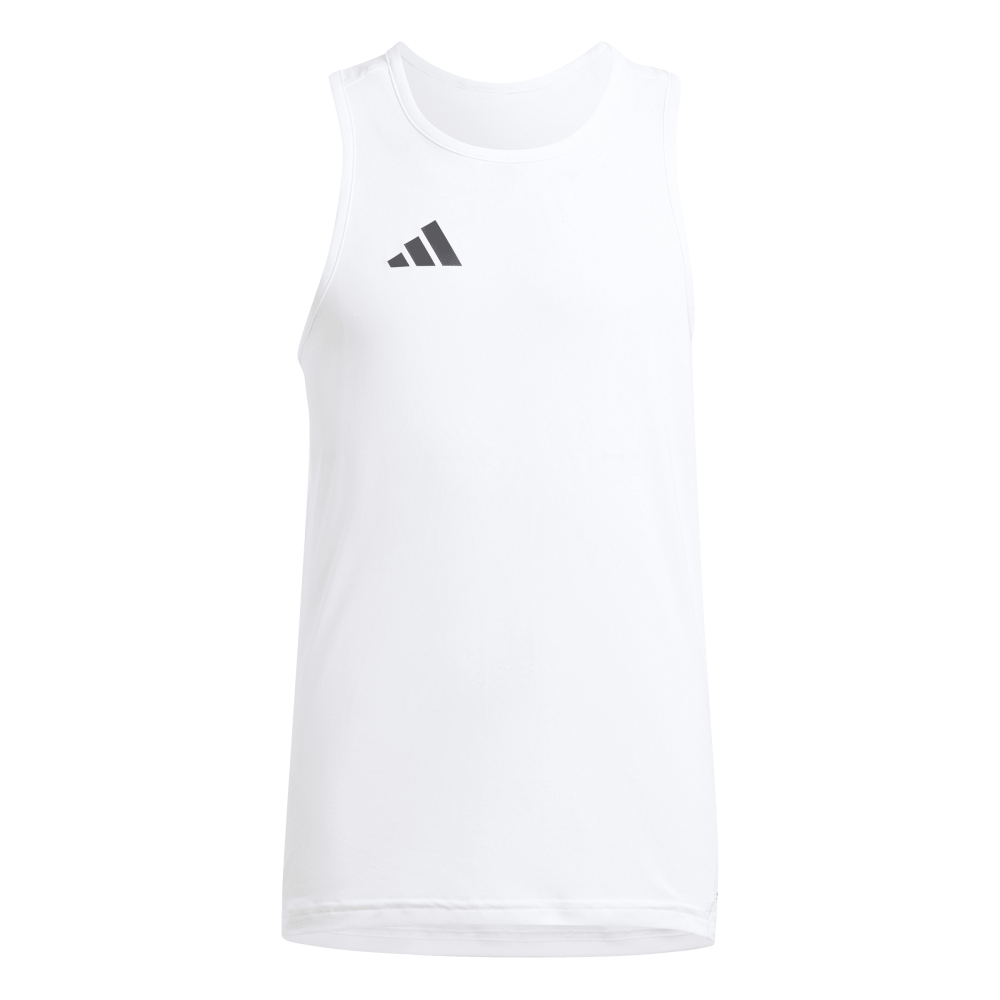 ADIDAS Adizero Team Kids Singlet (white/black) - Front View